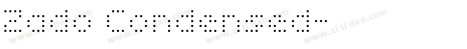 Zado Condensed字体转换